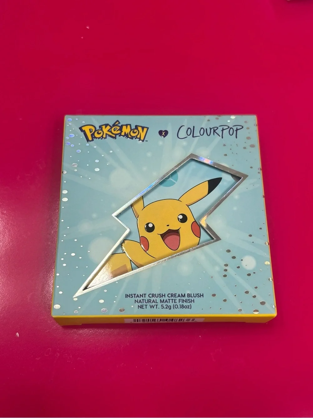 Colourpop Instant Crush Cream Blush Pokémon Pikachu Electro Ball